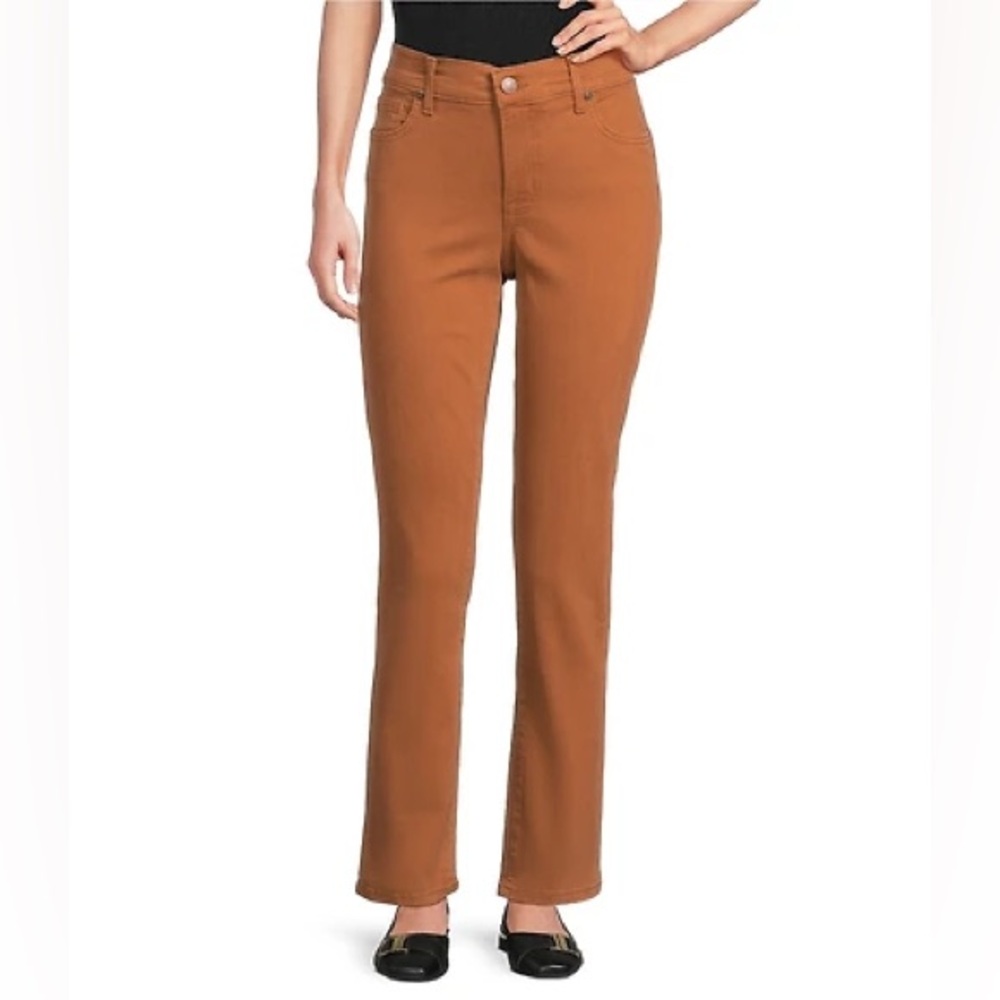 Code Bleu Women's Burnt Orange Straight Leg Jeans